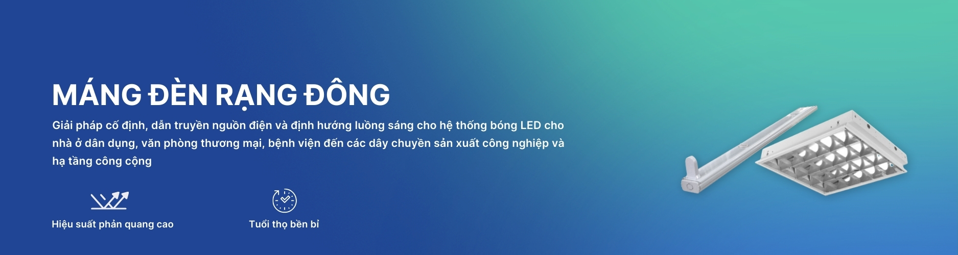 Máng đèn Rạng Đông Banner