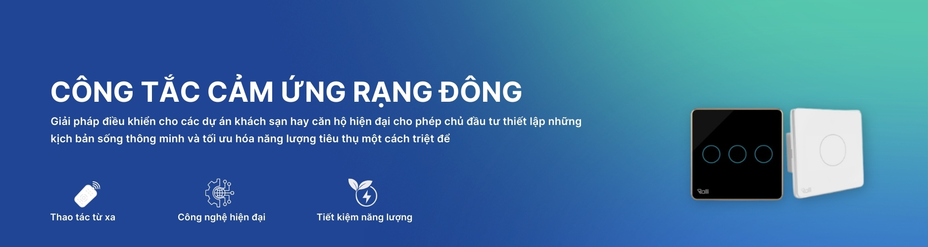 Công tắc cảm ứng Rạng Đông Banner