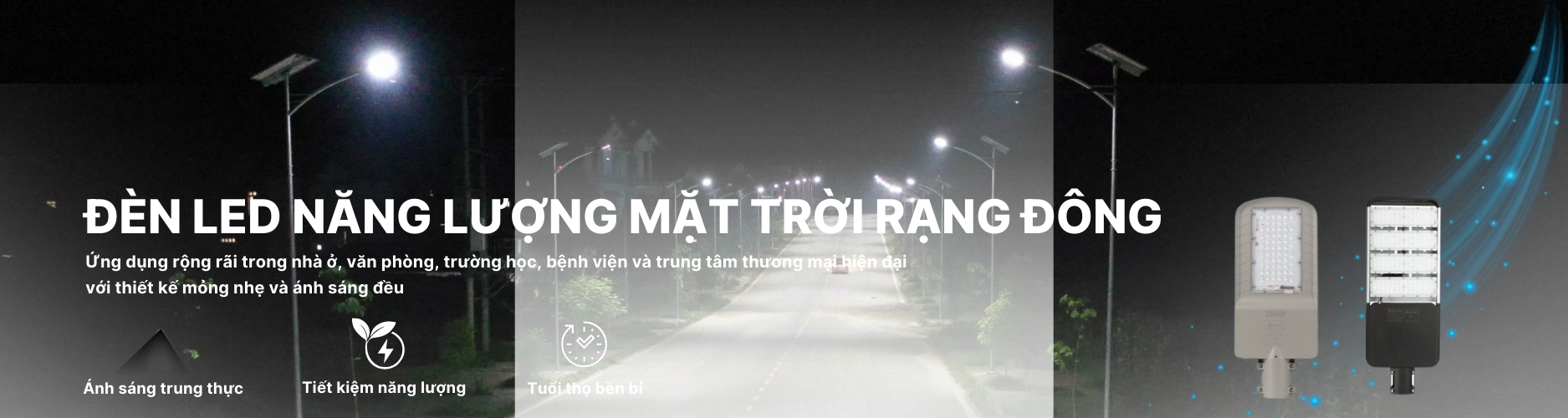 Đèn năng lượng mặt trời Banner