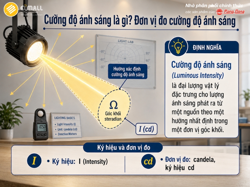 Cường độ ánh sáng là gì ? Đơn vị đo cường độ ánh sáng