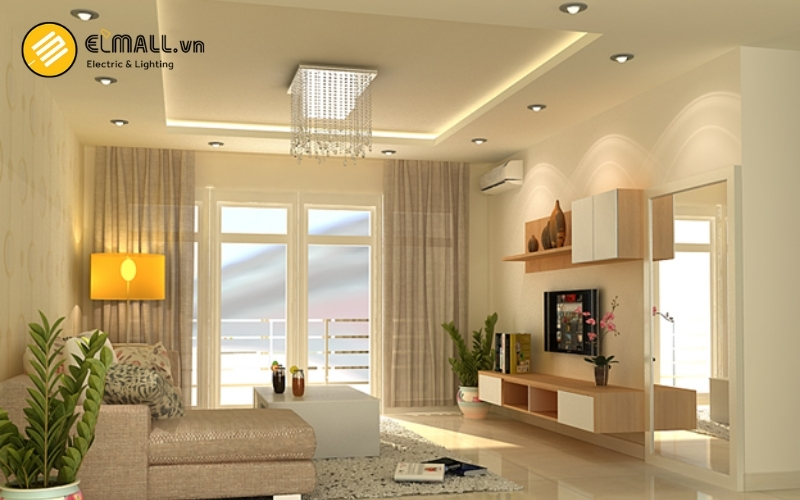 đèn led âm trần nhà ở