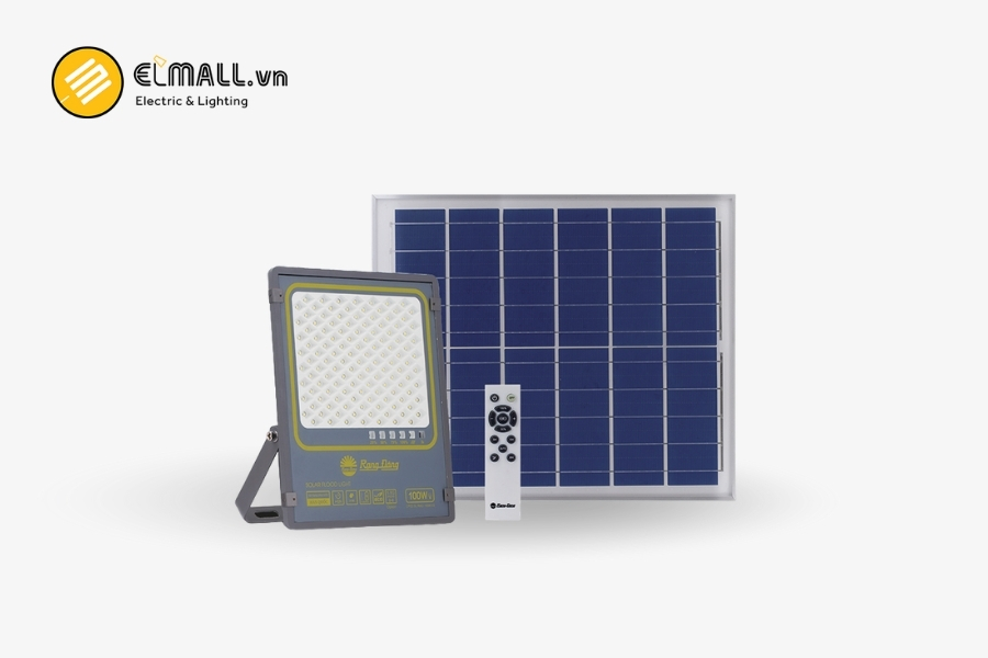 đèn pha led mặt trời