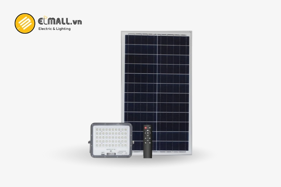 Đèn LED pha năng lượng mặt trời Rạng Đông CP02.SL.RF 40W 