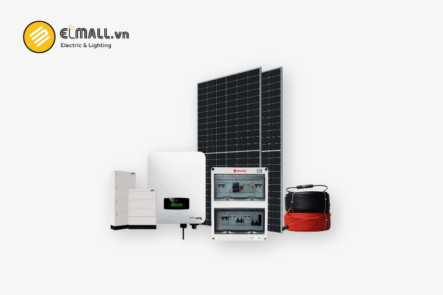 Hệ thống điện NLMT hòa lưới Rạng Đông SLS.R1P 10KW phù hợp biệt thự, văn phòng cần điện dự phòng