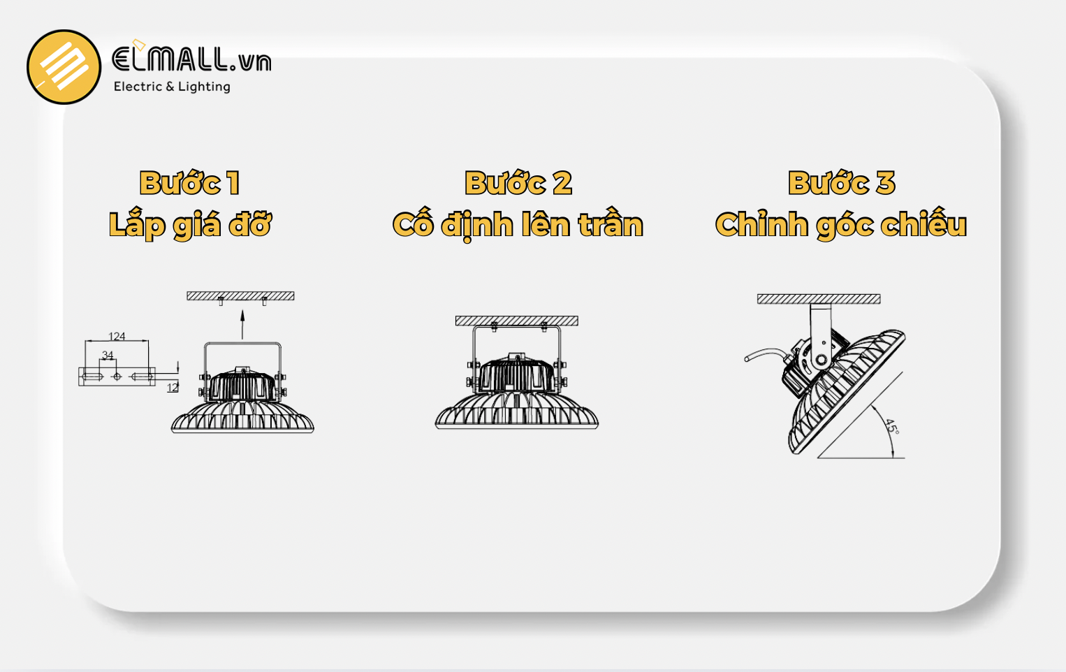 lắp đặt gắn trần