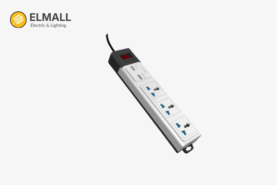 Ổ cắm đa năng USB 5m Rạng Đông OC02.USB 3C/5M/10A