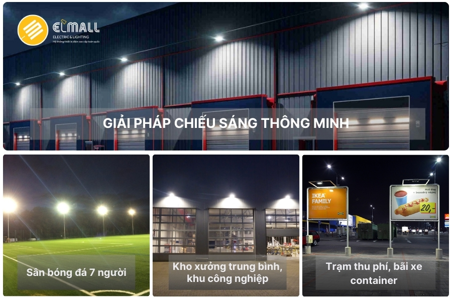 ứng dụng đèn pha led rạng đông 100w