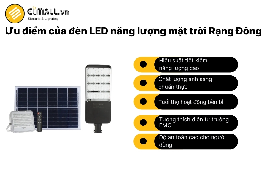 ưu điểm đèn năng lượng mặt trời