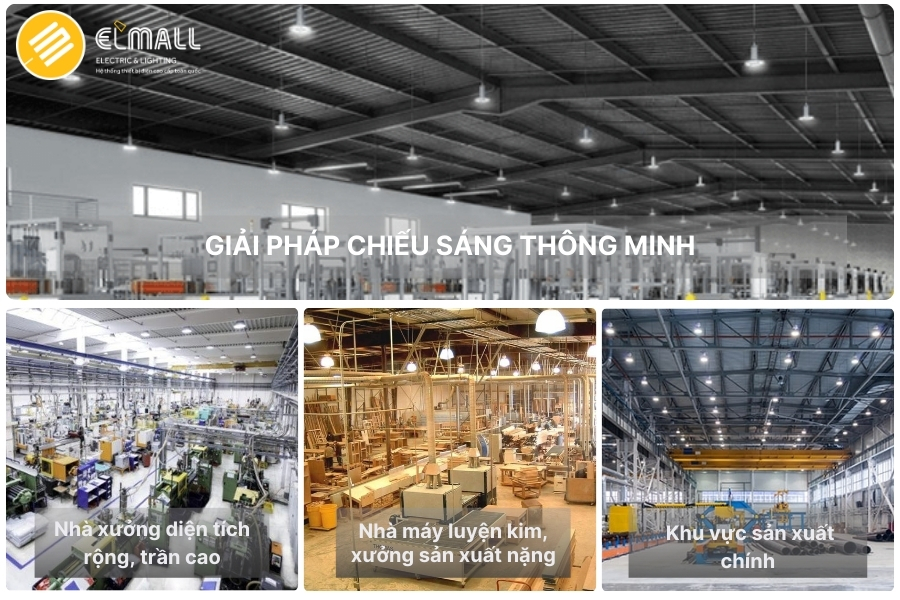 ứng dụng đèn led highbay 150w