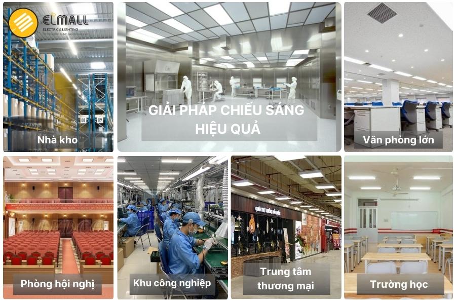 không gian ứng dụng đèn led panel 600x1200