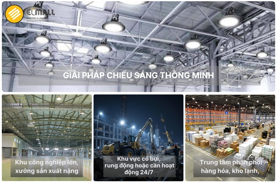 ứng dụng đèn led highbay 200w