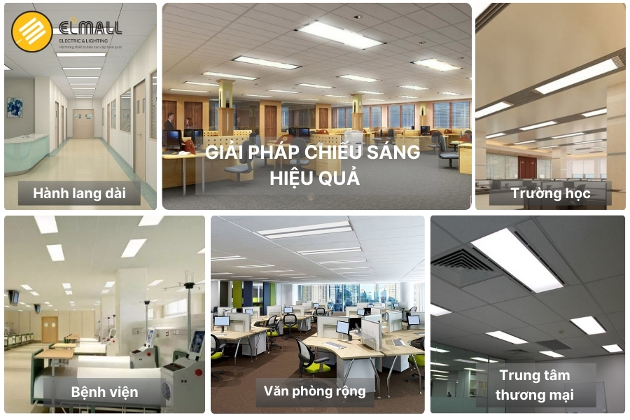 ứng dụng chiếu sáng đèn led panel 300x1200