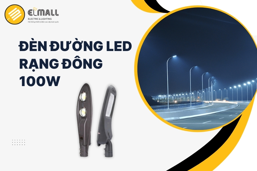 đèn đường led rạng đông 100w