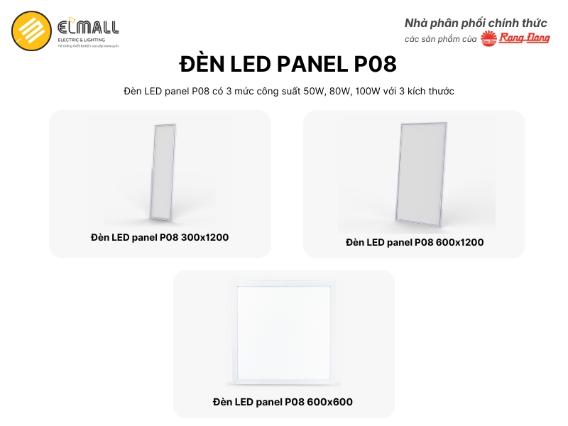đèn led panel rạng đông p08