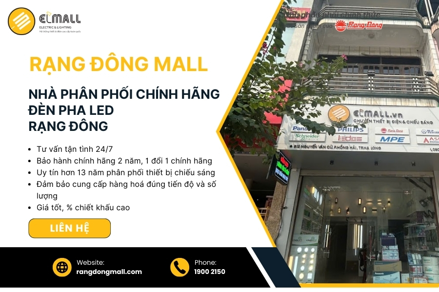 rangdongmall bán đèn pha led rạng đông