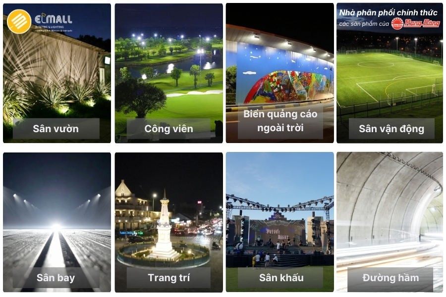 ứng dụng chiếu sáng đèn pha led