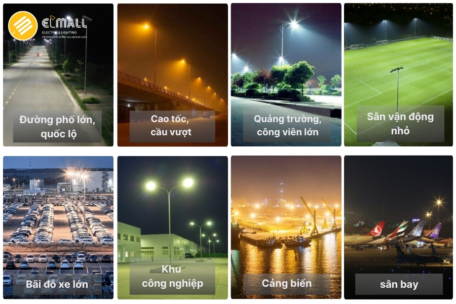 ứng dụng đèn đường led 150w