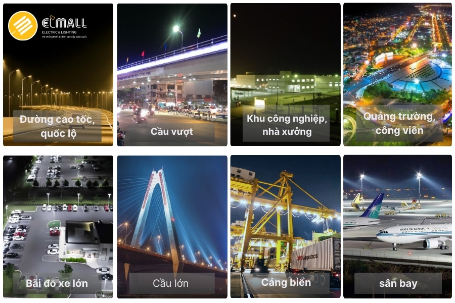 ứng dụng đèn đường led 200w