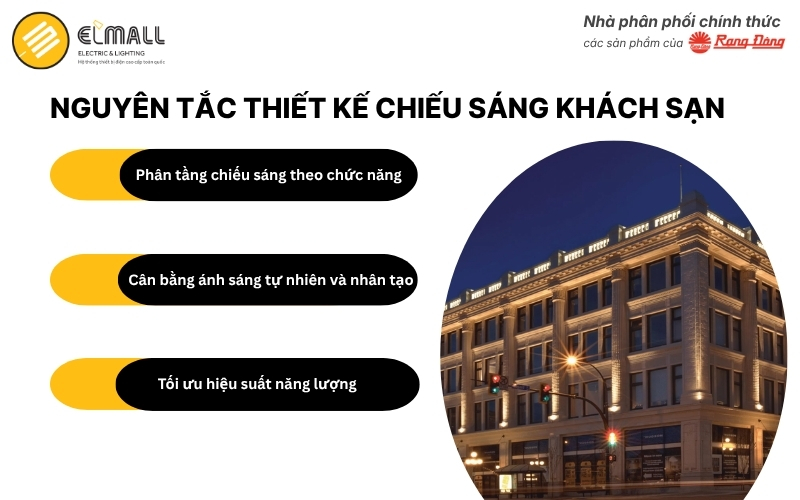 Nguyên tắc thiết kế chiếu sáng khách sạn