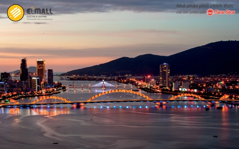 Thiếu kế chiếu sáng Cầu Rồng Đà Nẵng