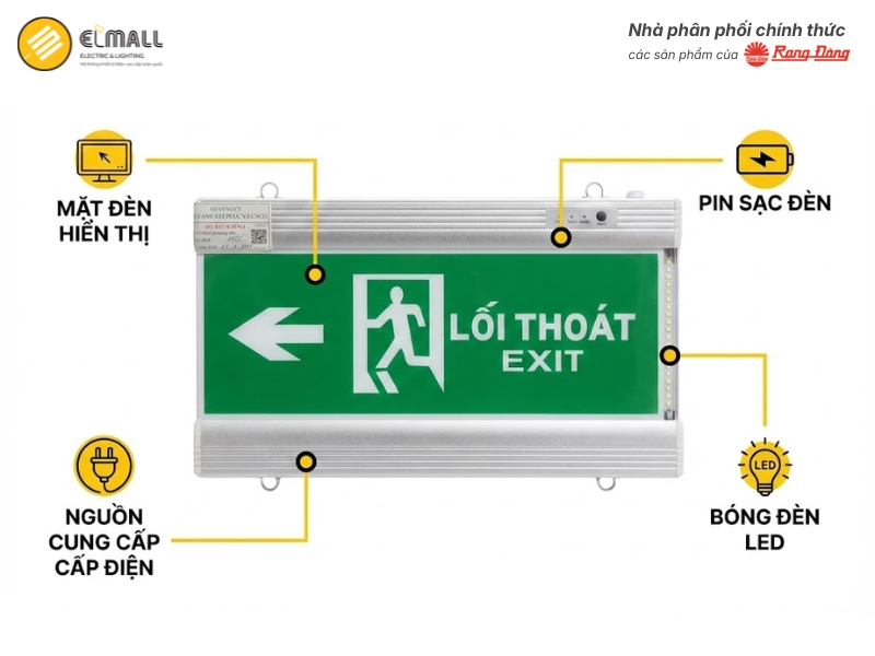 cấu tạo đèn exit rạng đông