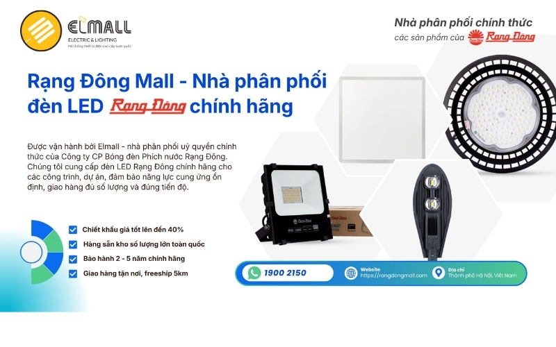Đơn vị cung cấp giải pháp chiếu sáng Rạng Đông chính hãng