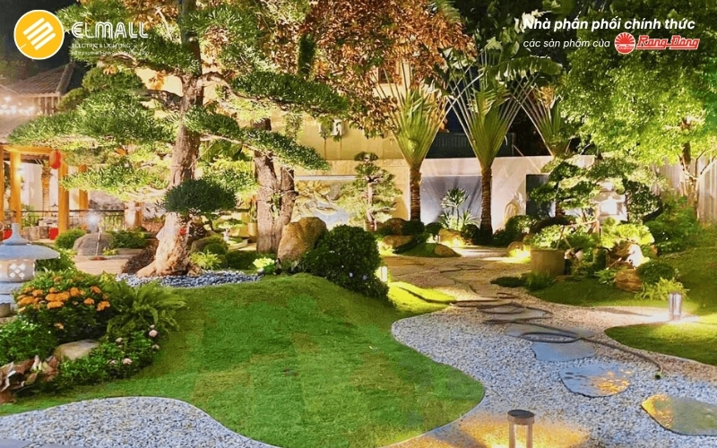 Thiết kế chiếu sáng sân vườn phong cách Zen/ Nhật Bản