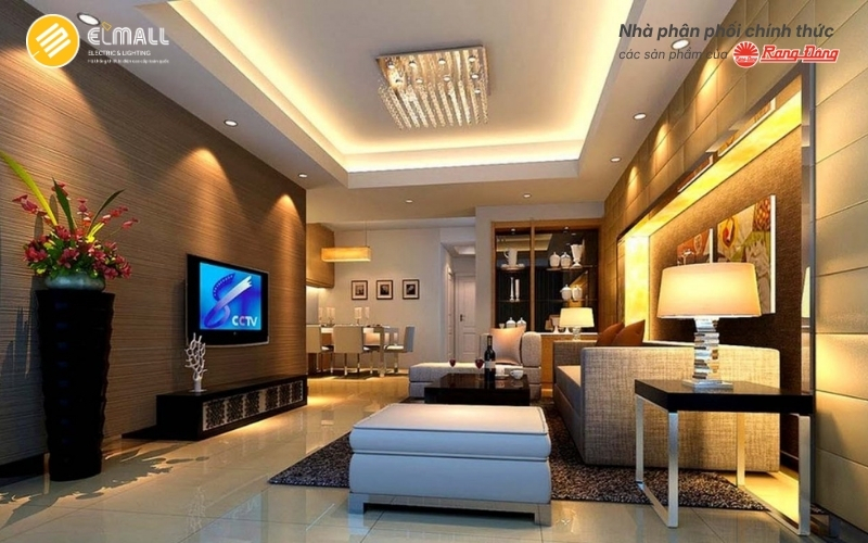 Thiết kế chiếu sáng phòng khách