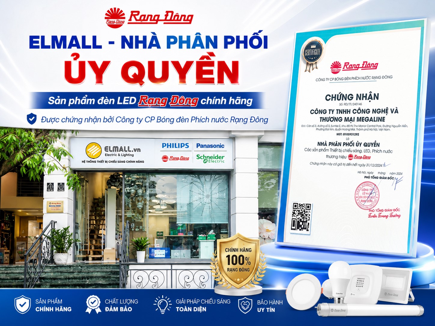 giá đèn led rạng đông
