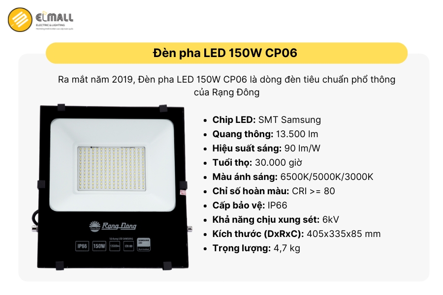 đèn pha led 150w cp06