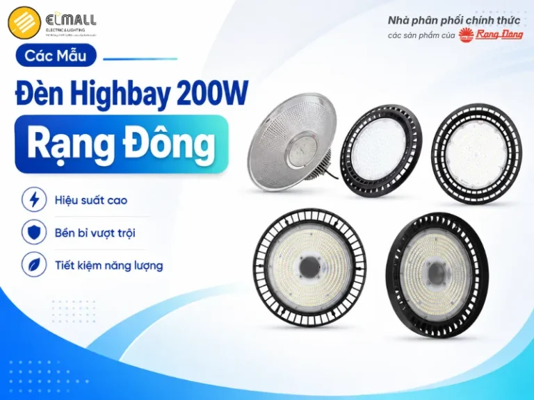 Tổng hợp các mẫu đèn LED highbay 200W Rạng Đông