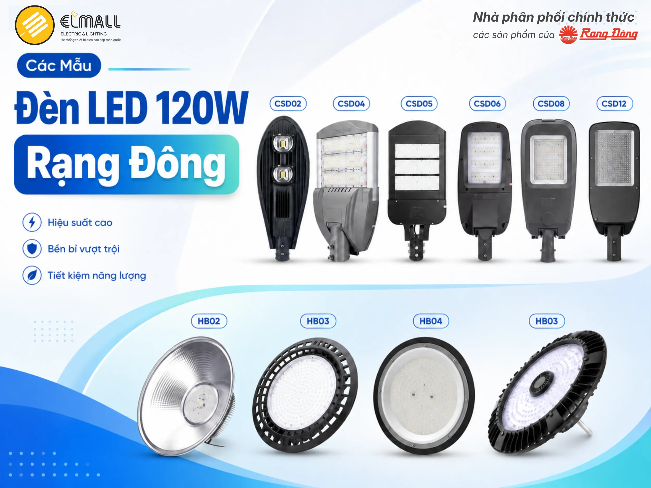 đèn led 120w rạng đông