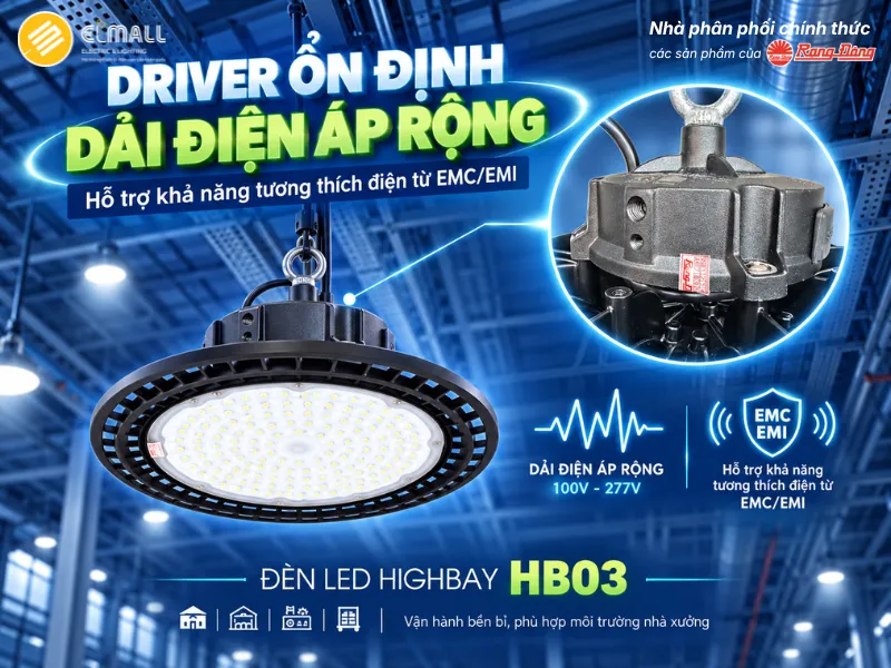 HB03 vận hành trong dải điện áp rộng
